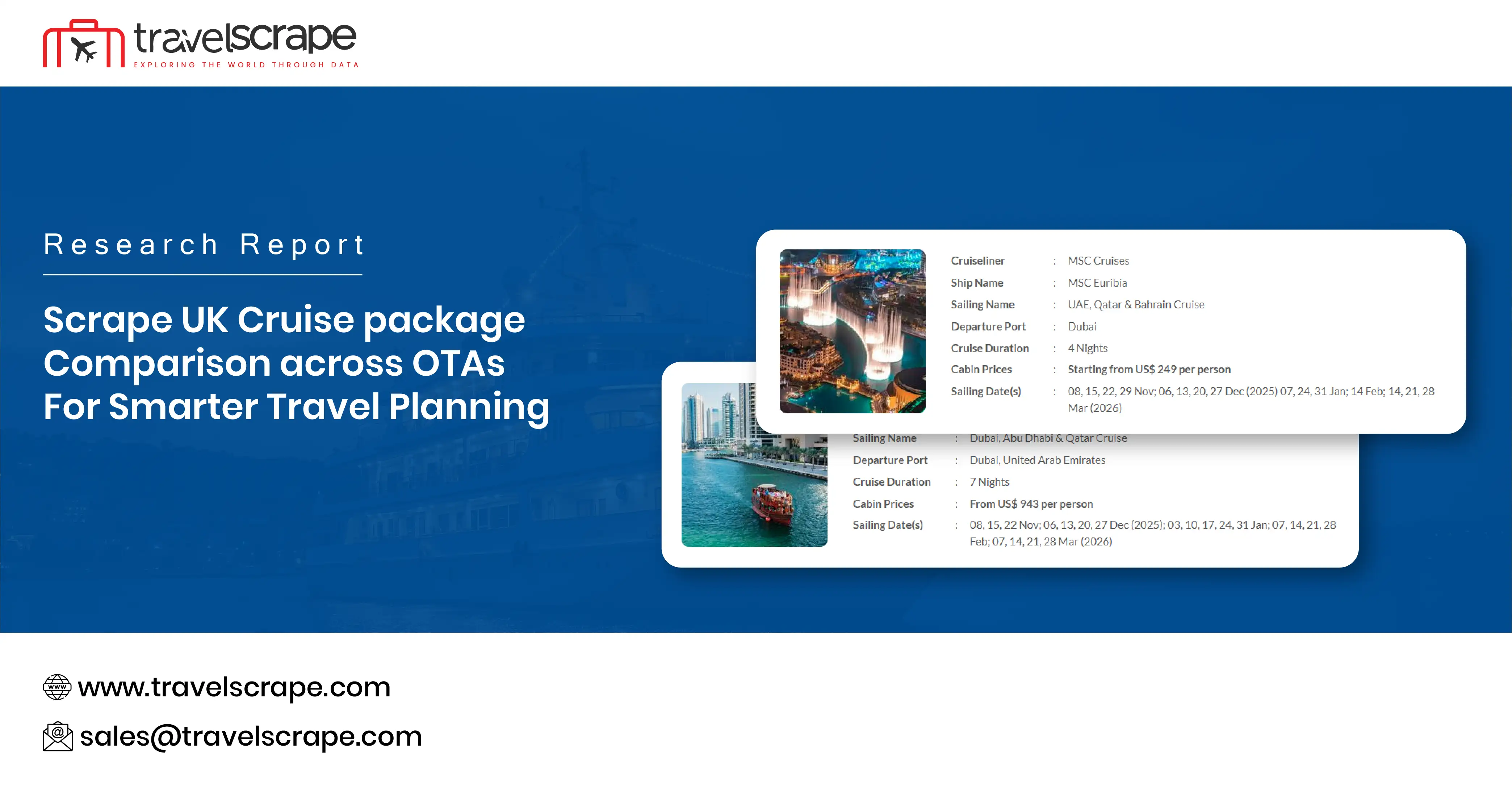 Scrape UK Cruise package comparison across OTAs for Smarter Travel Planning